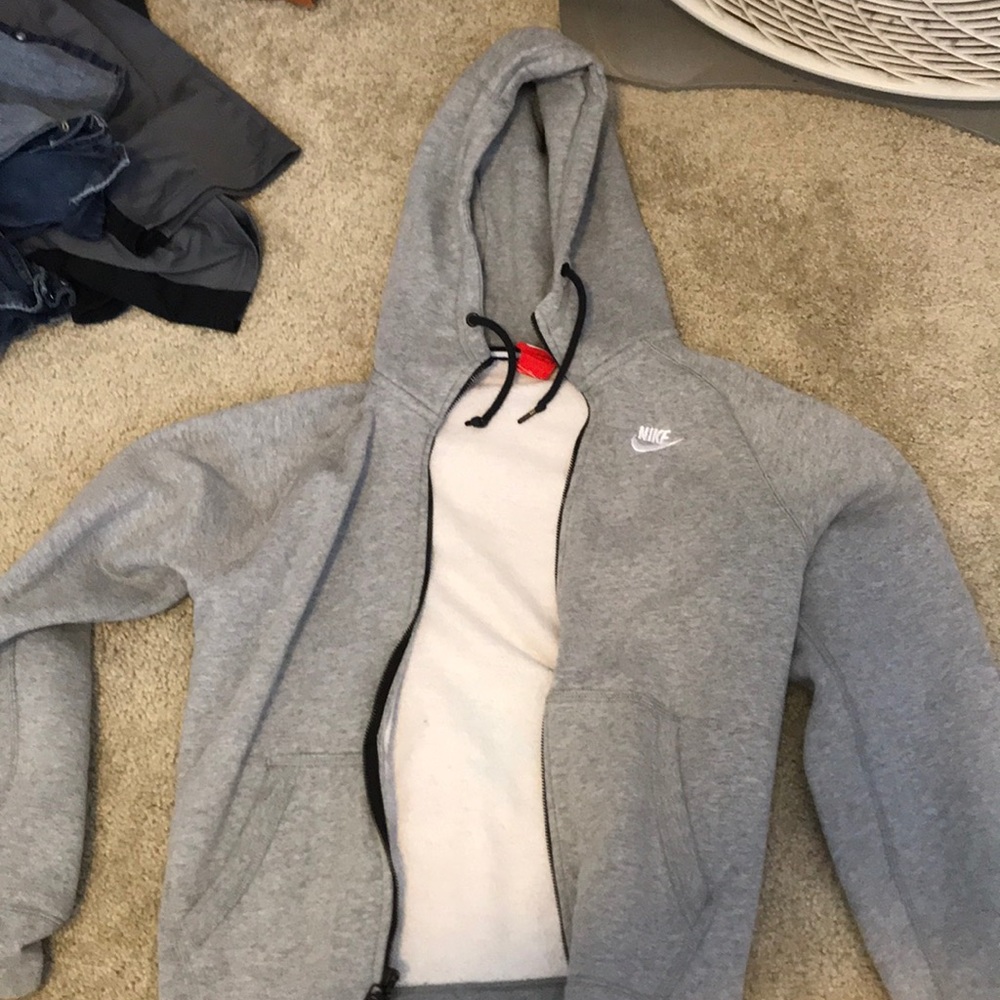 Grey Nike Zip up